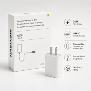 ADAPTADOR TIPO C 20W IP15 MOVISUN