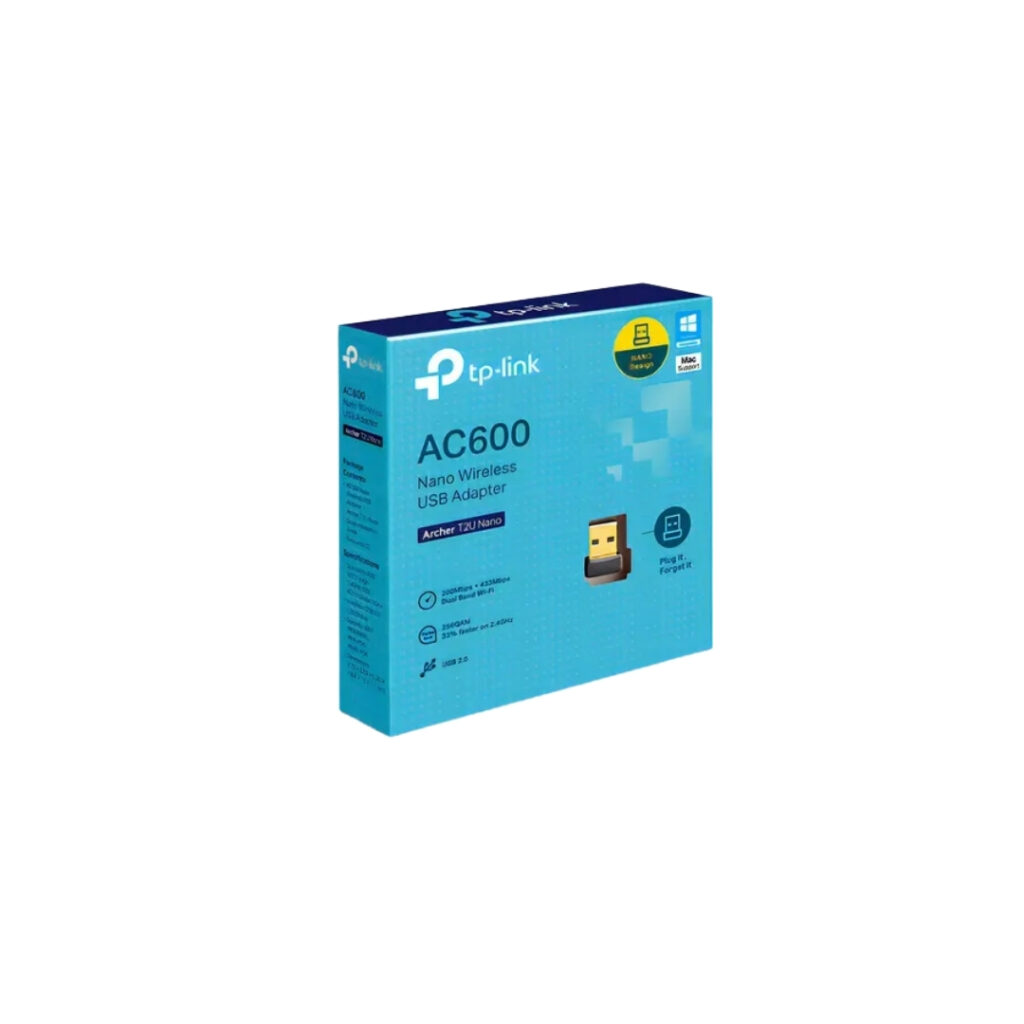 ADAPTADOR DE RED USB TP-LINK ARCHER T2U NANO AC600