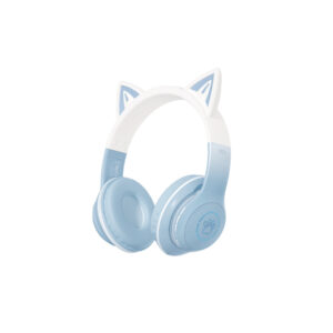 AUDIFONOS GATO RGB XO-BE38 CELESTE