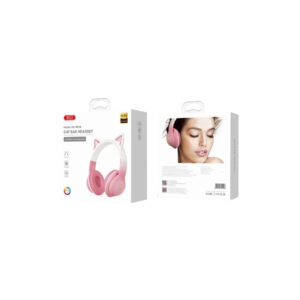 AUDIFONOS GATO RGB XO-BE38 ROSA