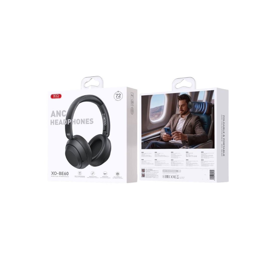 AUDIFONOS CASCO BT PLEGABLE ANC XO-BE60