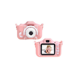 CAMARA DIGITAL DUAL PARA NIÑOS CON CASE XO-XJ01 ROSA