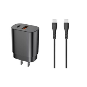 CARGADOR 25W 2 PUERTOS MPD-88 MOVISUN CON CABLE TC a TC