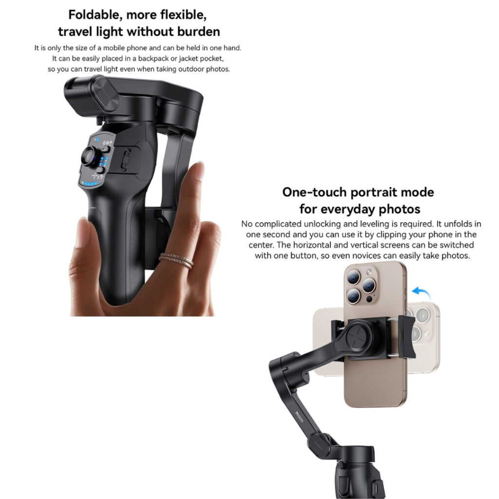 GIMBAL ESTABILIZADOR PRO 3 AXIS SMART TRACKING YESIDO SF27