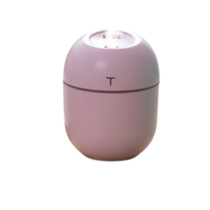 HUMIDIFICADOR REDONDO PEQUEÑO CON LUZ LED ROSA JS01