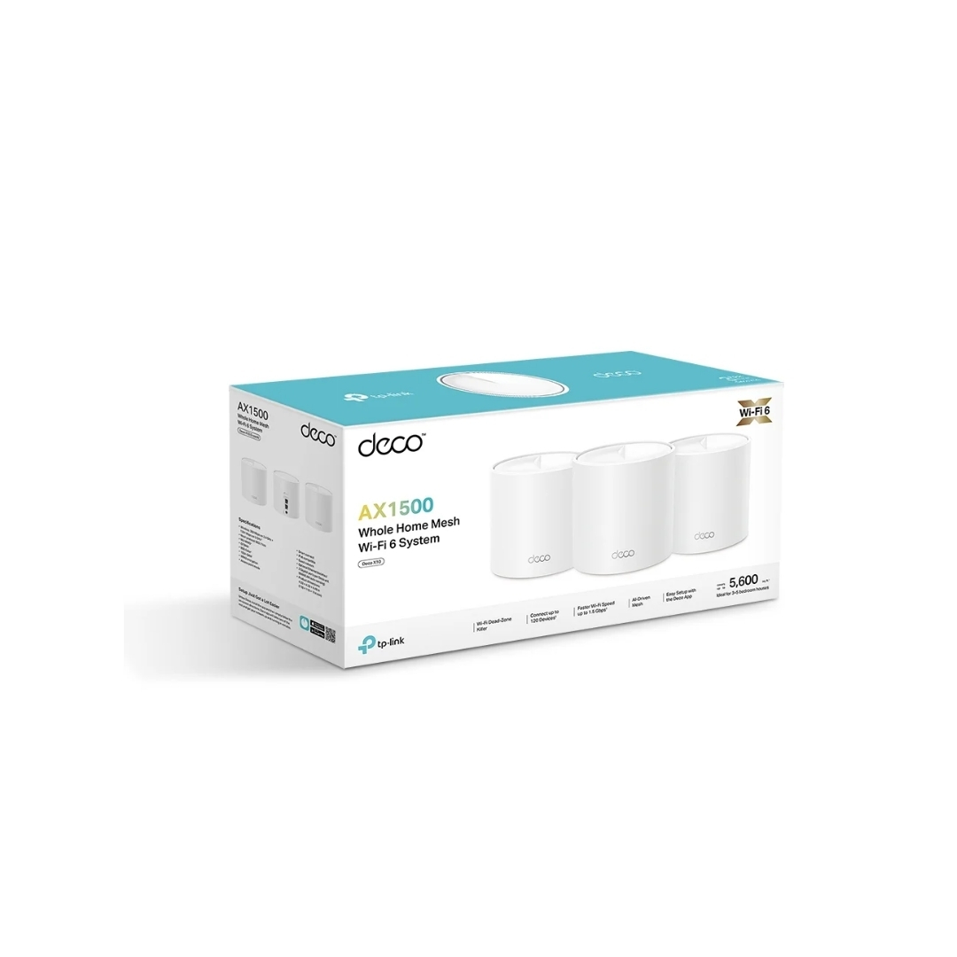 ROUTER DECO X10 3 PACK SISTEMA WIFI DE MALLA AX15000/120DISP