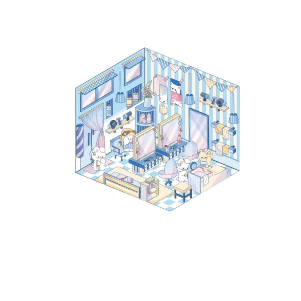 3D BARBER SHOP 16X20