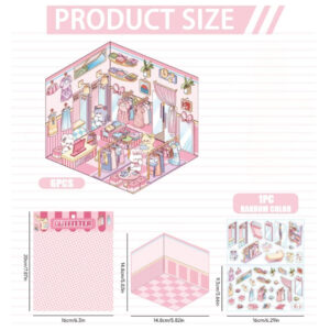 3D FASHION SHOP 16X20 KITTY BX