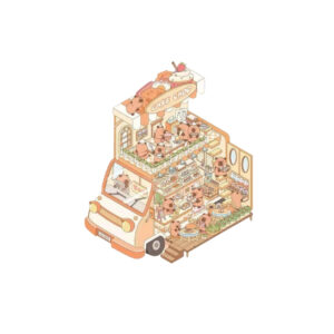 CAPIBARA CAKESHOP 12,7X17,8