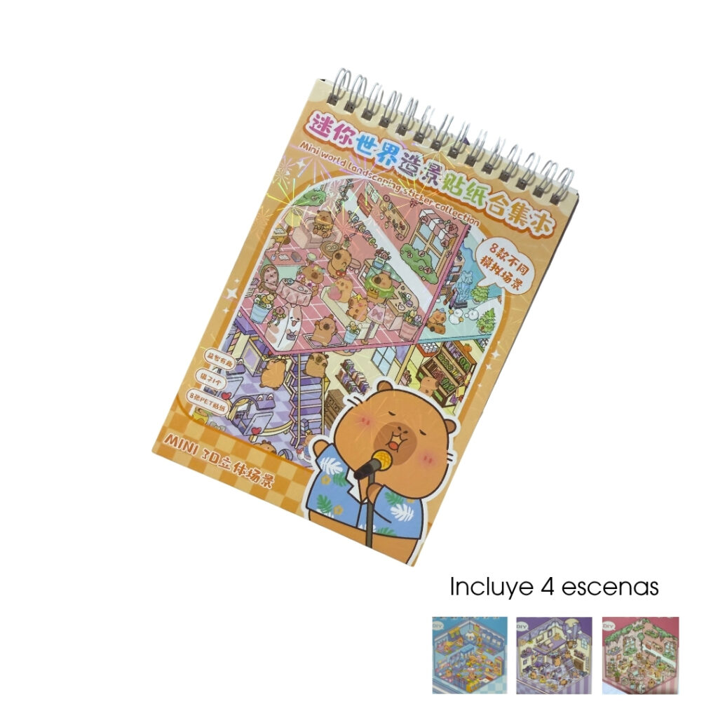 BLOCK STICKER 3D CAPIBARA