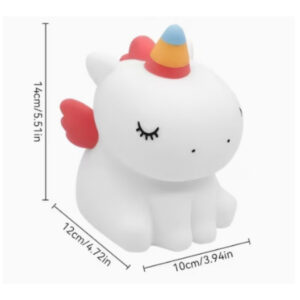 LAMPARA GEL TACTIL UNICORNIO RECARGABLE RGB