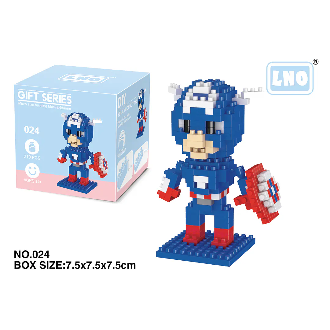 MINI LEGO CAPITAN AMERICA